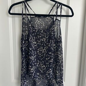 Sheer Leopard Print Tank